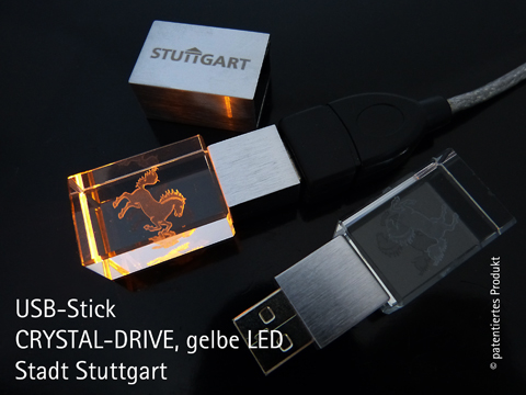 CRYSTAL-Drive Statt Stuttgart, gelbe LED